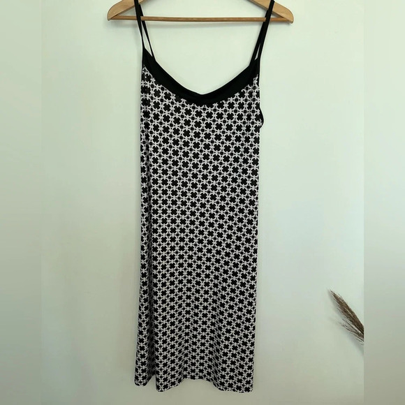 Black and White patterned Slip Dress size XL - Picture 2 of 4